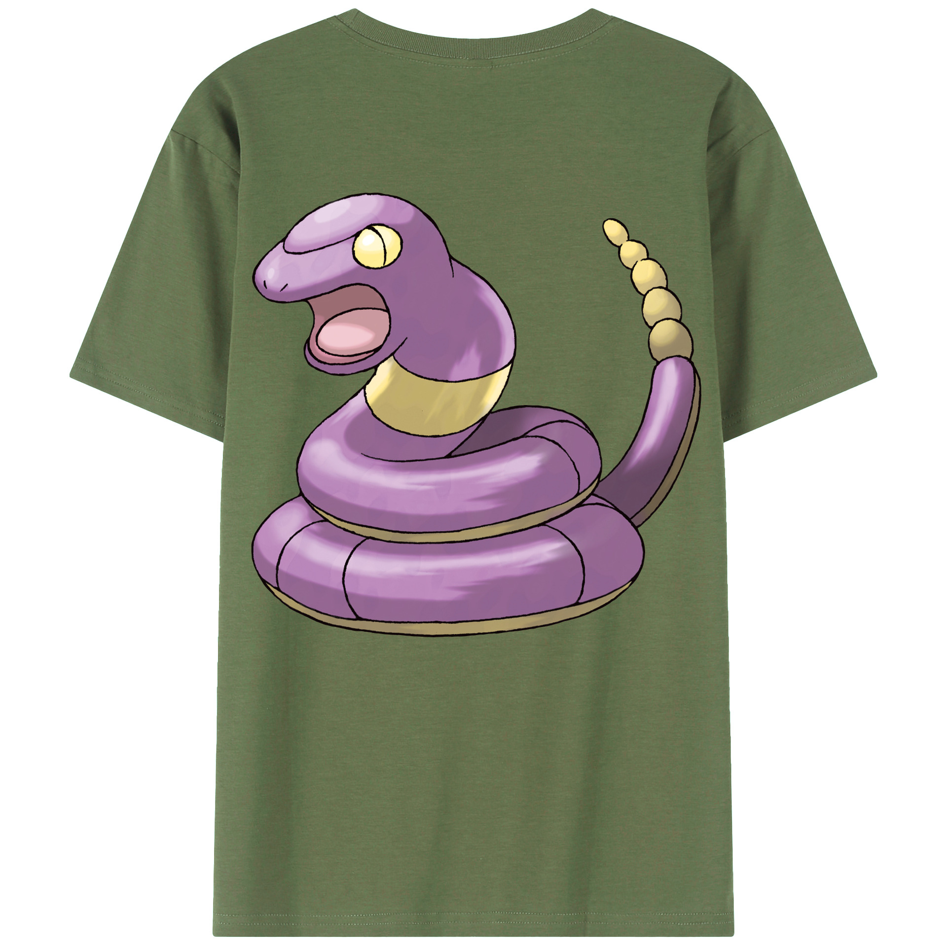 （画像用） ポケットモンスター Pokémon 綿100％ メンズ半袖Tシャツ（バックプリント） 通気性